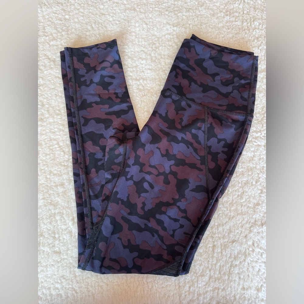 Splits59 Camo Leggings Mesh‎ Panel High Rise Size M